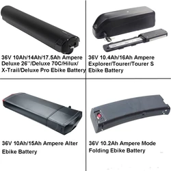 Electric Bike Lithium-ion Battery 36V 10Ah 10.4Ah 14Ah 16Ah for Ampere Deluxe Hilux X-Trail Explorer Tourer S Alter Mode Ebike