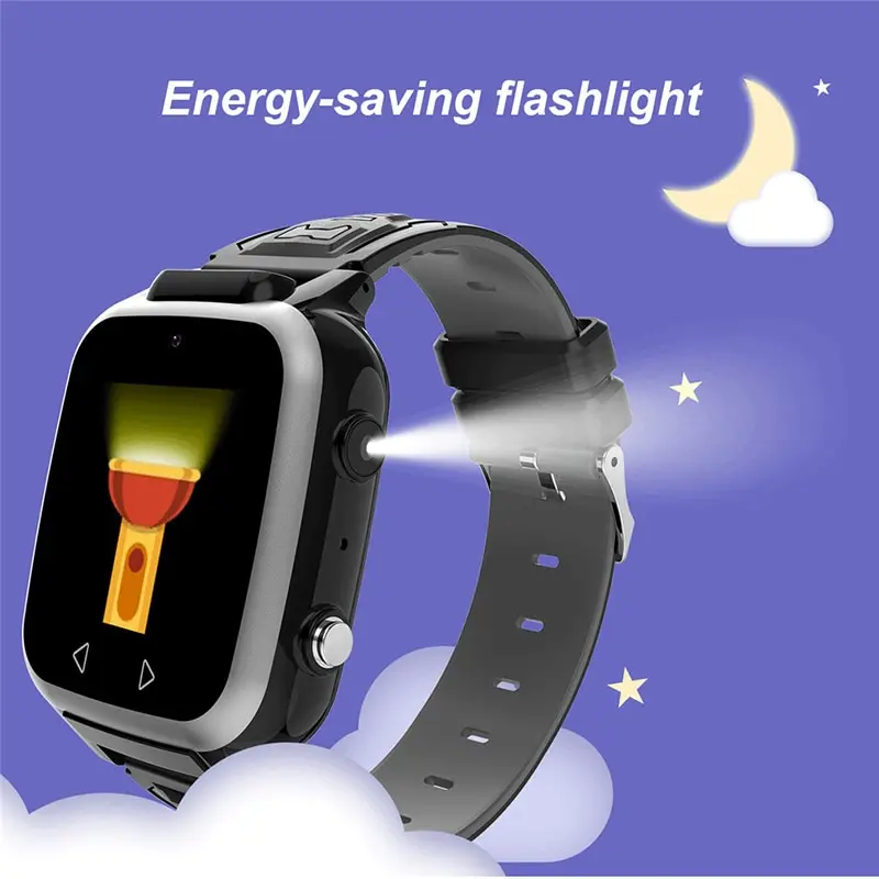 Kids Smartwatch Pedometer Dual Camera MP3 Music Flashlight Alarm Clock Game Smart Watch Children Baby Watch Gift for Boys Girls