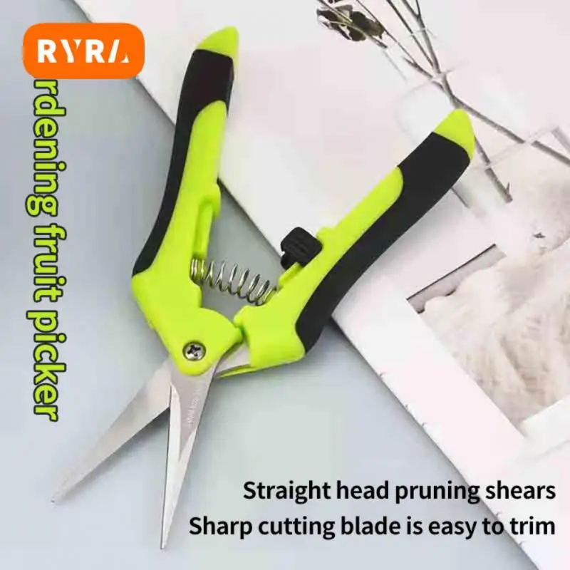 Pruning Garden Scissors Professional Sharp Bypass Pruning Shears Tree Trimmers Secateurs Hand Clippers Garden Scissors Tools