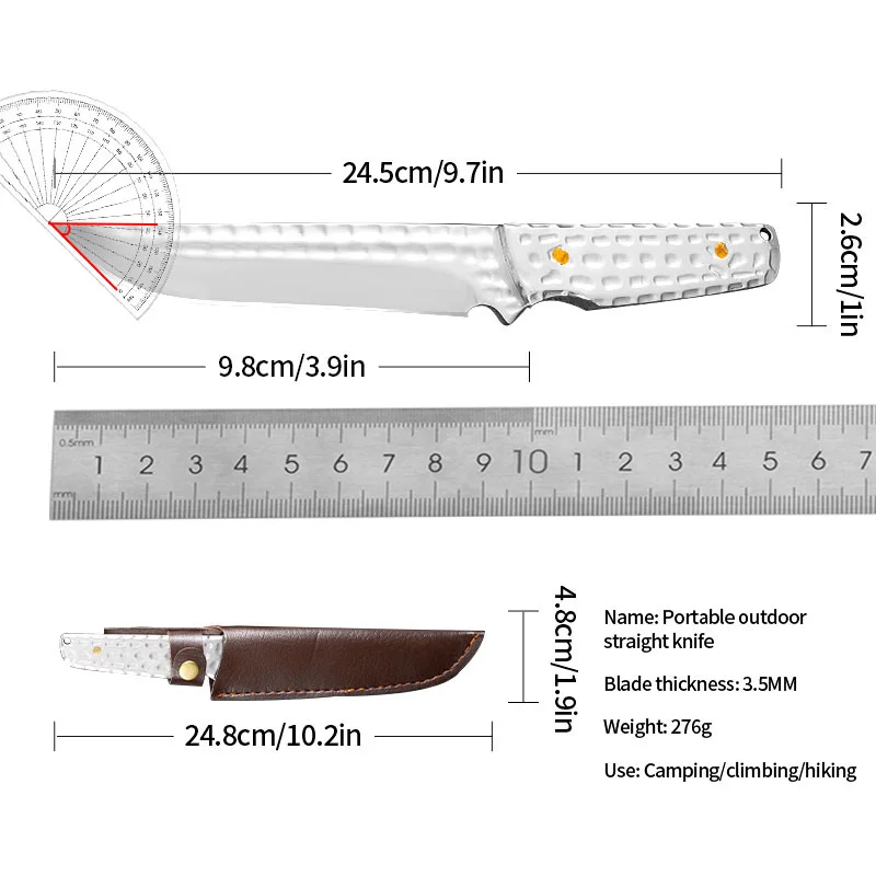 Multi-purpose Cutting Knife, Outdoor High-Hardness Military Tactical Knife, Self-Defense, Survival Knife, The Best Gift to Men