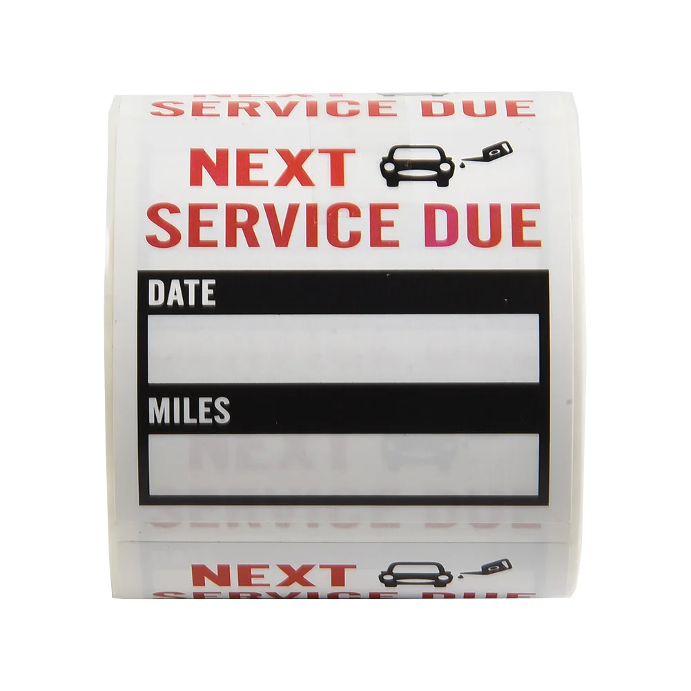 سيارة شاحنة تذكير ملصقات 1 لفة أدوات السيارات خدمة تغيير الزيت تذكير ملصقات 1 لفة 150 قطعة لا شيء جودة عالية