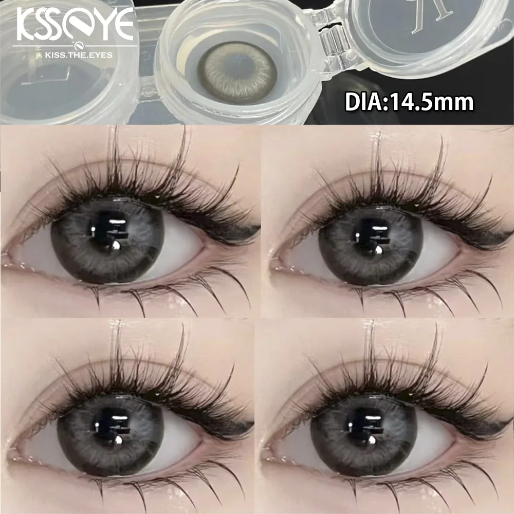 KSSEYE 1 Pair Natural Contact Lenses for Eyes Myopia Prescription Fashion Eyes Color Lenses Makeup Beauty Yearly Fast Shipping