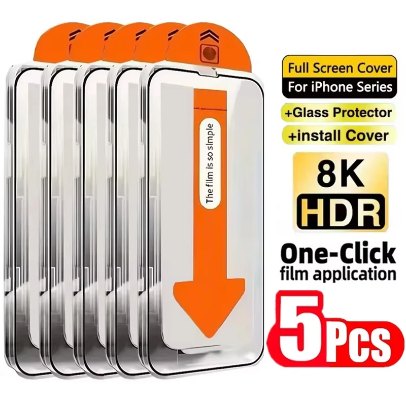 Protector de pantalla HD de fácil instalación para Samsung A57 A56 5G A55 A36 A35 A26 A17 A16 A15 A14 A13 A12 A71 A72 A73, vidrio sin polvo