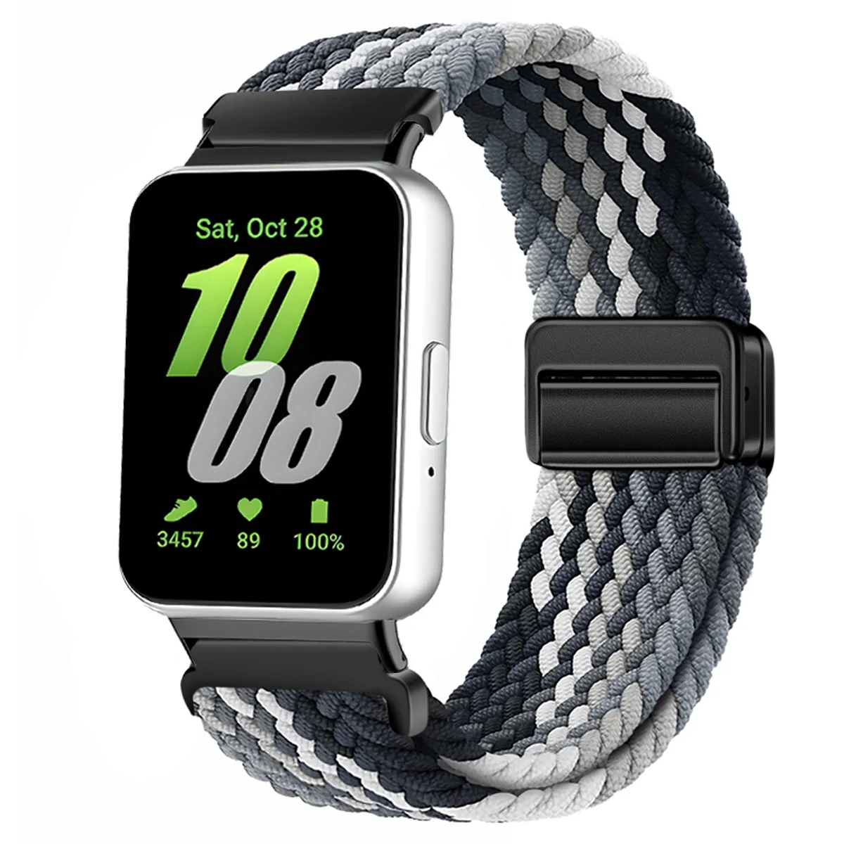 Nylon-Geflechtband für Samsung Galaxy Fit 3, magnetisches Band, Ersatzarmband für Samsung Galaxy Fit 3, Armband-Zubehör