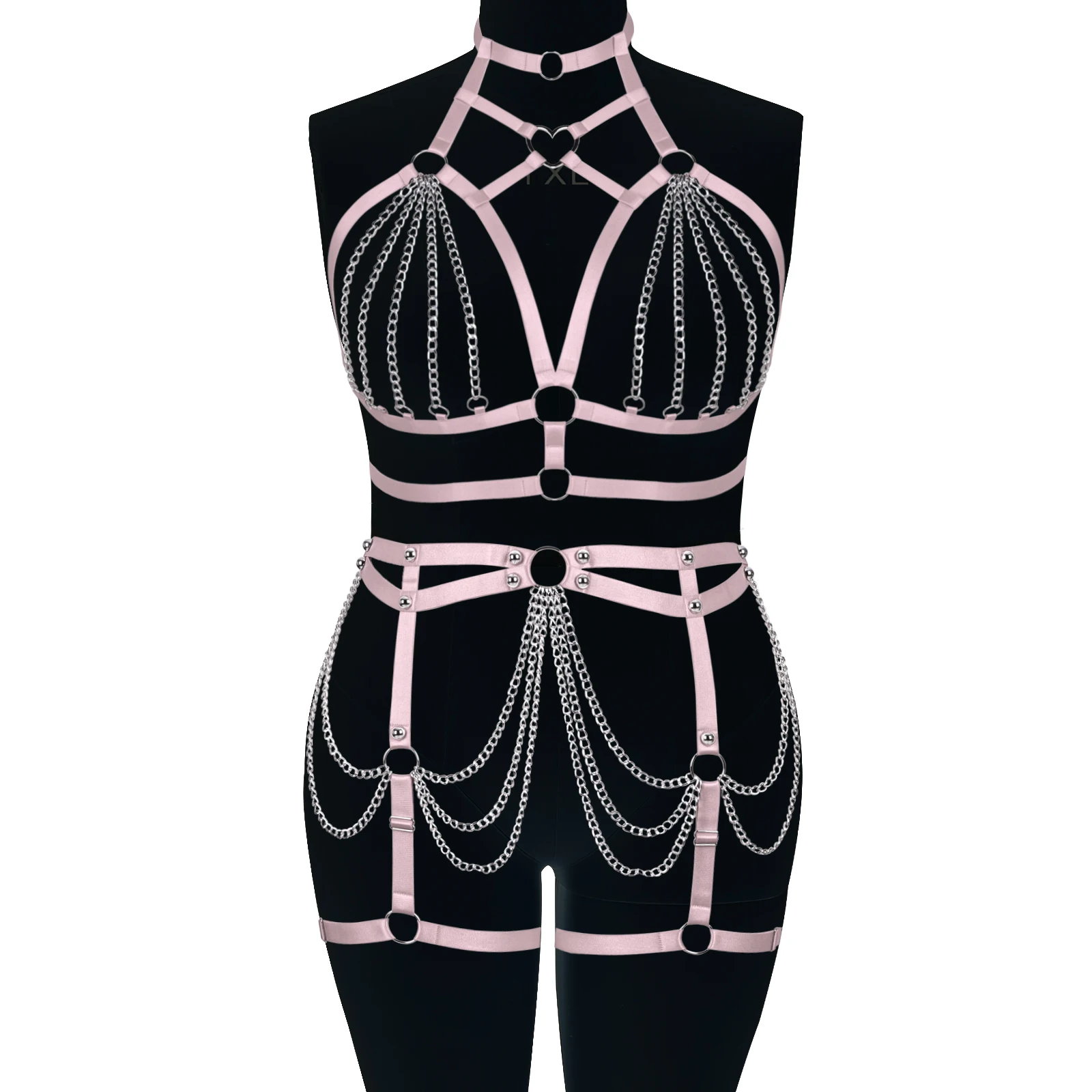 

Women Bondage Body Harness Gothic Body Suspenders Underwear Set Fashion Accessories Sexy Underwear Garters Belt Straps