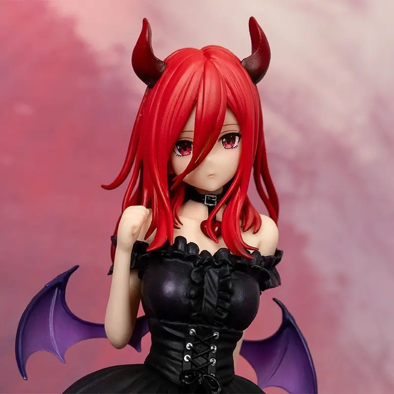 Anime Figure Nakano Miku Devil Ver Gotoubun No Hanayome Red Hair Purple Wings Desktop Ornament Pc Case Decor Collectible Gift