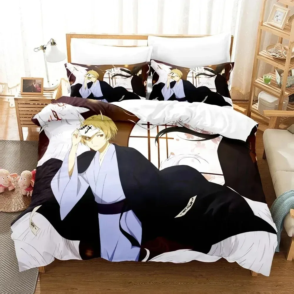 

Natsume's Book of Friends Anime Bedding Set Bedroom Soft Modern Bedspreads Comefortable Duvet Cover Quilt Cover And Pillowcase