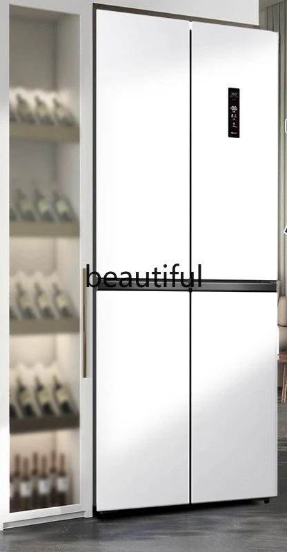 

Cross four doors, refrigerator air-cooled, frost-free, clean taste, antibacterial, household large-capacity ultra-thin embedding