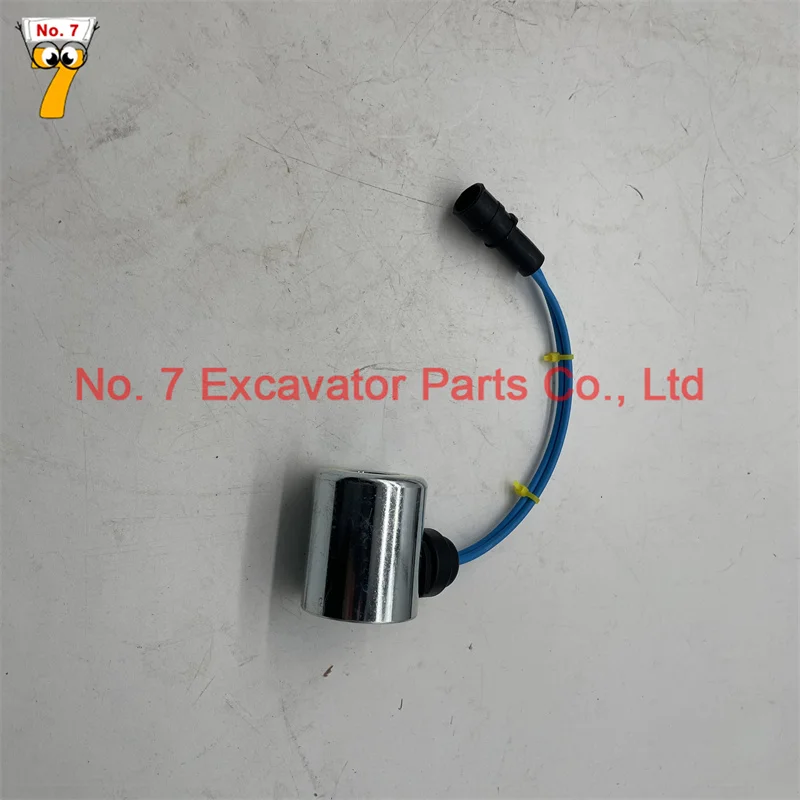 

loader solenoid valve coil 321-5658 Excavator solenoid valve coil round plug 24V For Caterpillar CAT 120H 140H