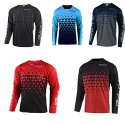 free shipping mtb motocross downhill jersey mountain bike moto rcycle bike mx off-road bike t-shirt long sleeve