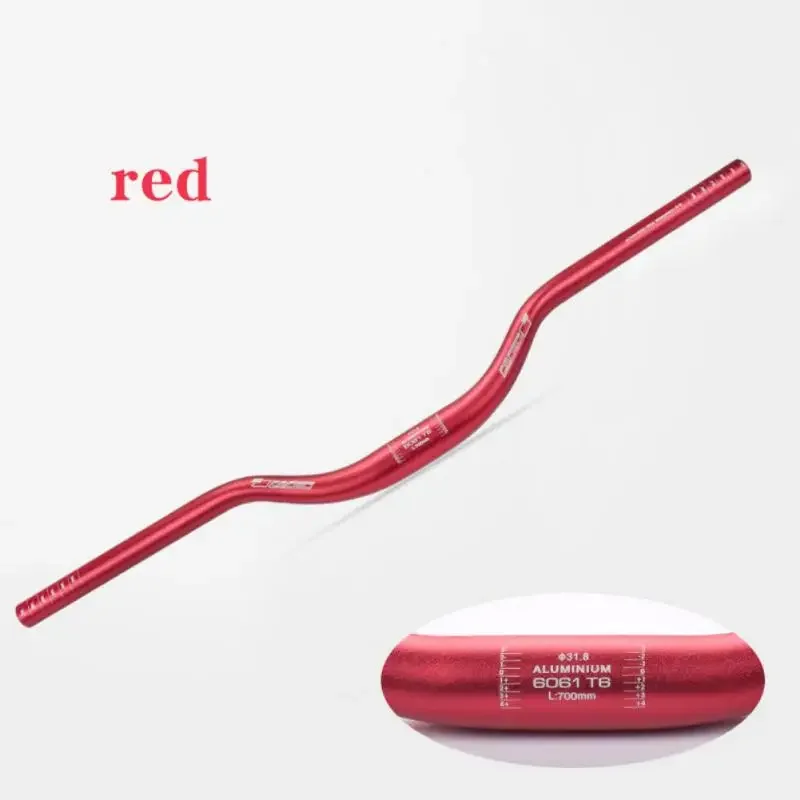 FMFXTR دراجة هوائية جبلية ابتلاع المقود زاوية أكبر الجبلية المقود سبائك الألومنيوم الدراجات المقاود الناهض بار 31.8*700 مللي متر