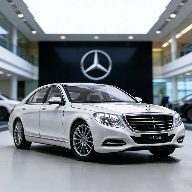 

WELLY 1:24 Mercedes Benz S-Class S500 Alloy Car Diecasts & Toy Vehicles Car Model Miniature Scale Model Car Toy For Children