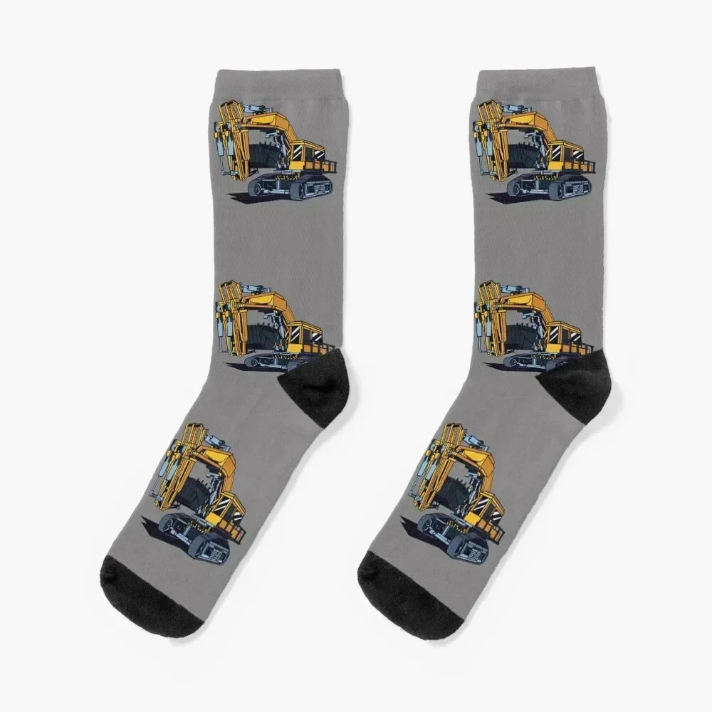 Excavator Socks christmas stocking summer happy sports and leisure Socks Girl Men's