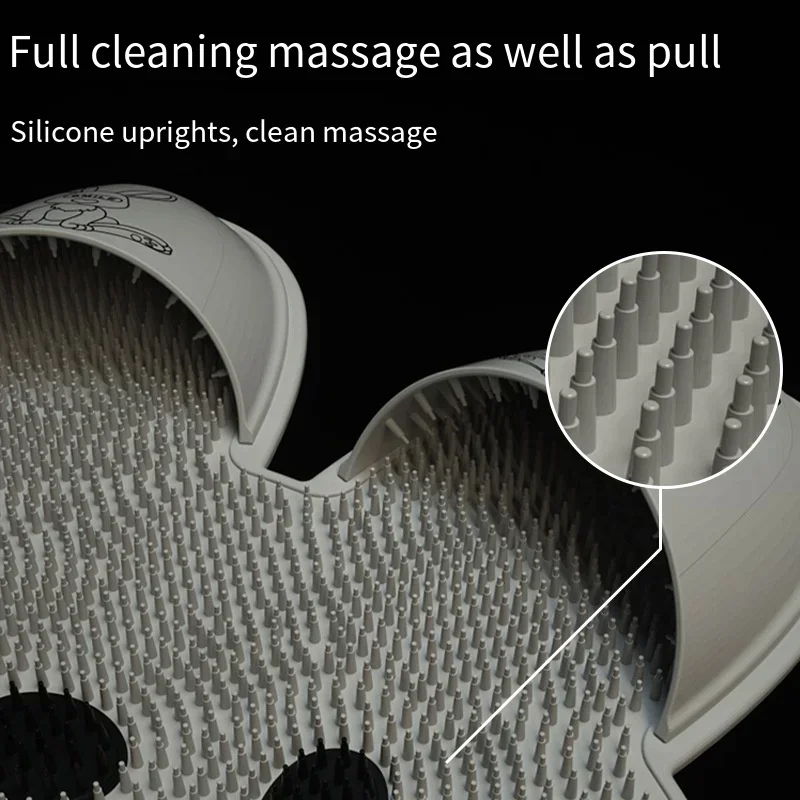 Silicone Foot Massage Bathroom Anti Slip Pad Back Massage Bathing Foot Massage Dead Skin Removal Tool Shower Floor Mat