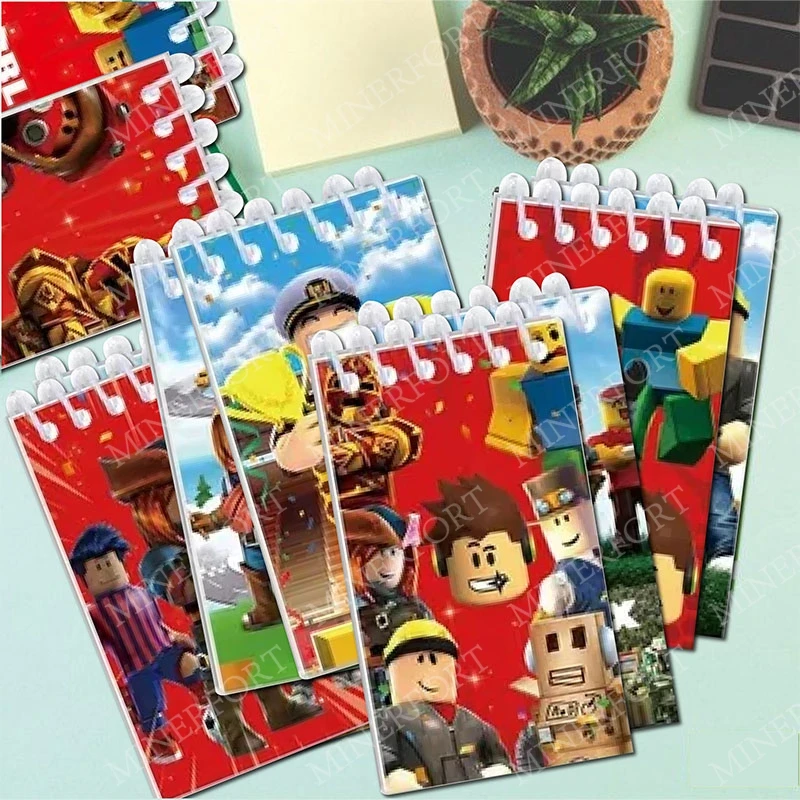 Roblox-Thema, Zeichentrickfigur, Notizbücher, Muster, Dekorieren, Schreibwaren, Studentenbedarf, Geschenke, Accessoires, tägliche Party – Detail 3