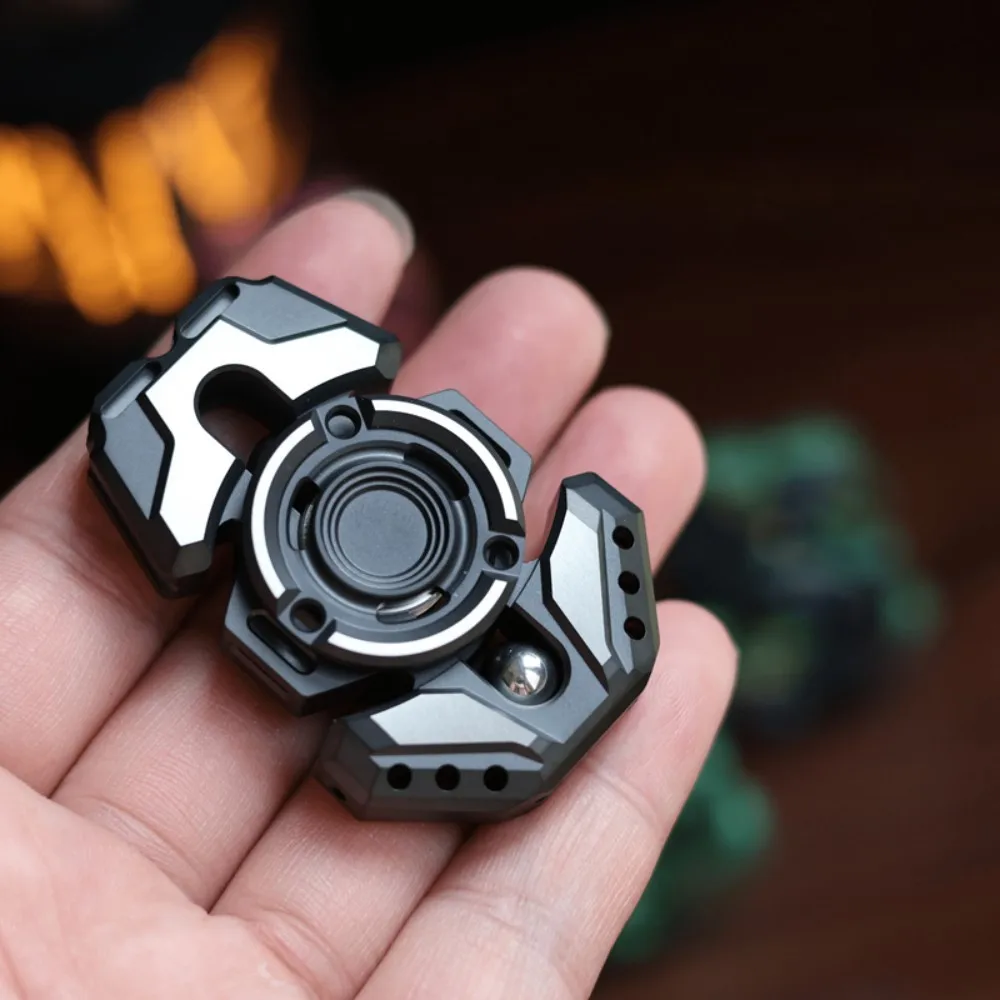 9 mãos edc black mamba duas lâminas fidget spinner titânio ansiedade alívio gadgets brinquedos para adultos fidget spinners