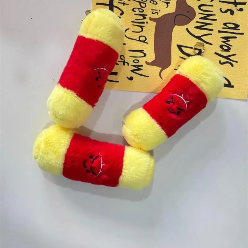 1/2 個かわいい面白い悟空ゴールデンフープぬいぐるみぬいぐるみキーホルダーペンダントバッグハング装飾品ギフトラグドールバックパック装飾