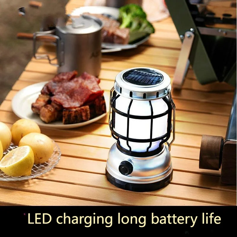 New Creative White Cob LED Portable Rechargeable Camping Lantern ABS Body Climbing Waterproof Battery Powered Garden Lighting view 4