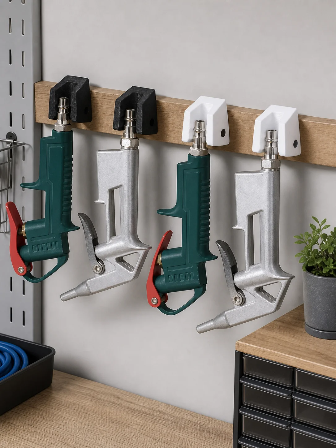 4-delige pneumatische luchtger - Workshop Tools Wall recensie en prijs