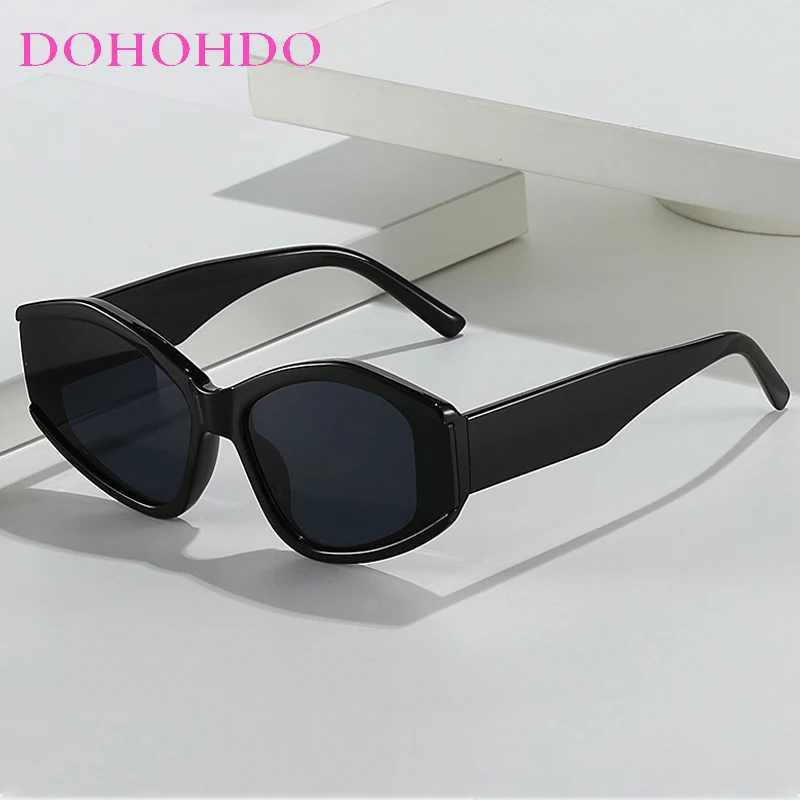 

Fashion Polygonal Cat Eye Sunglasses Women Men Brand Personality Design Summer Traveling Sun Glasses UV400 Gafas De Sol Mujer