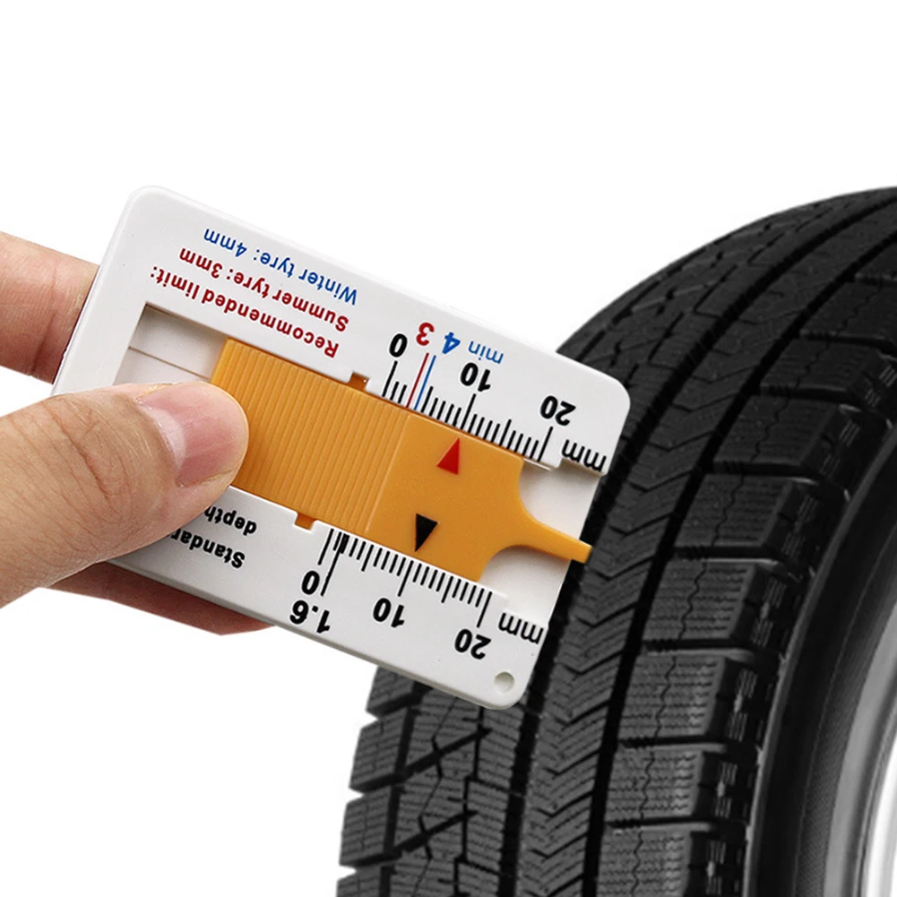 

Plastic Tire Ruler 0-20mm Car Tyre Tire Tread Depth Gauge Meter Measurer Tool FTB-SE Tire Tread Depth Ruler Portables