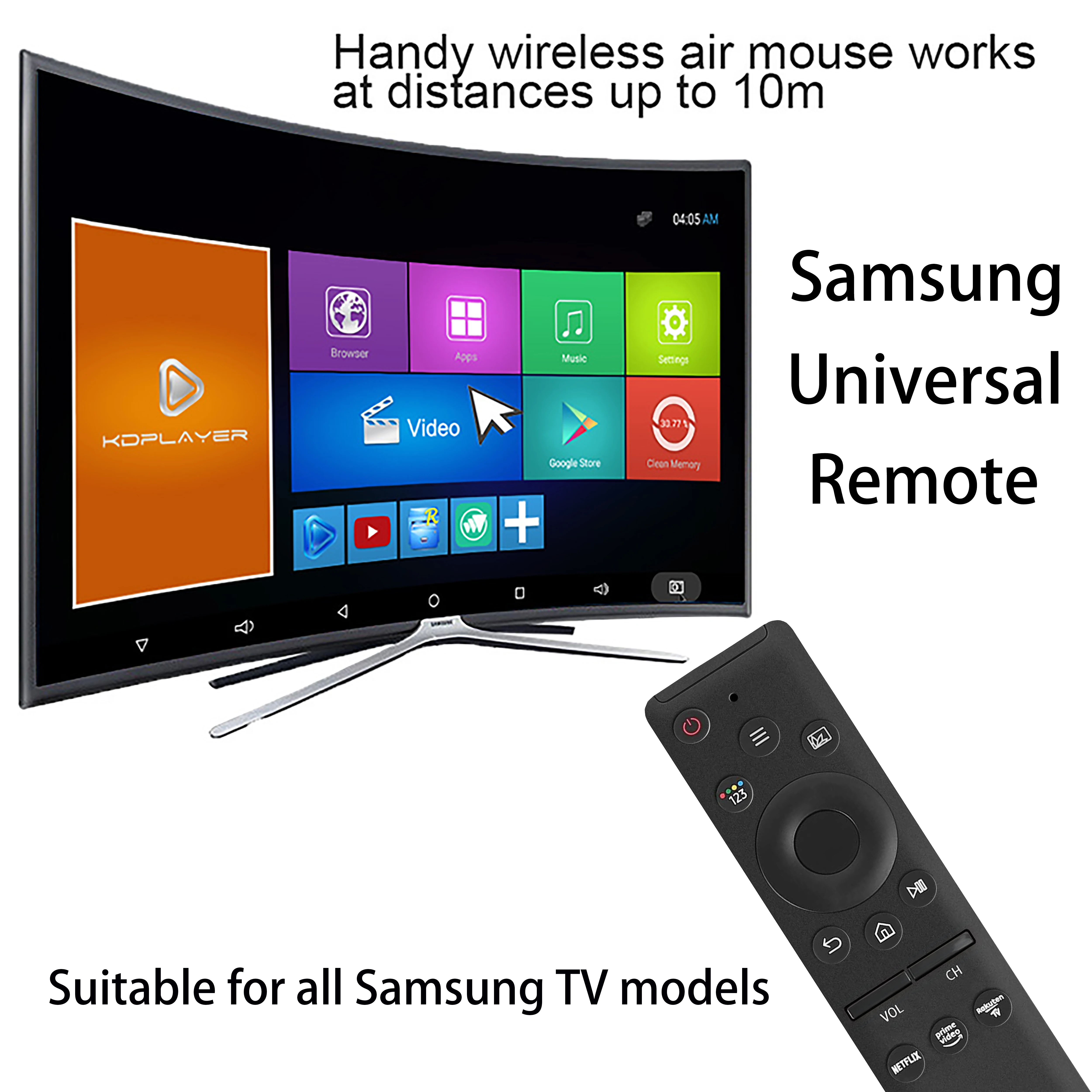 Universal Remote Control for All Samsung TVs - Compatible with Samsung Frame Crystal UHD Neo QLED OLED 4K 8K Smart TVs, Featurin