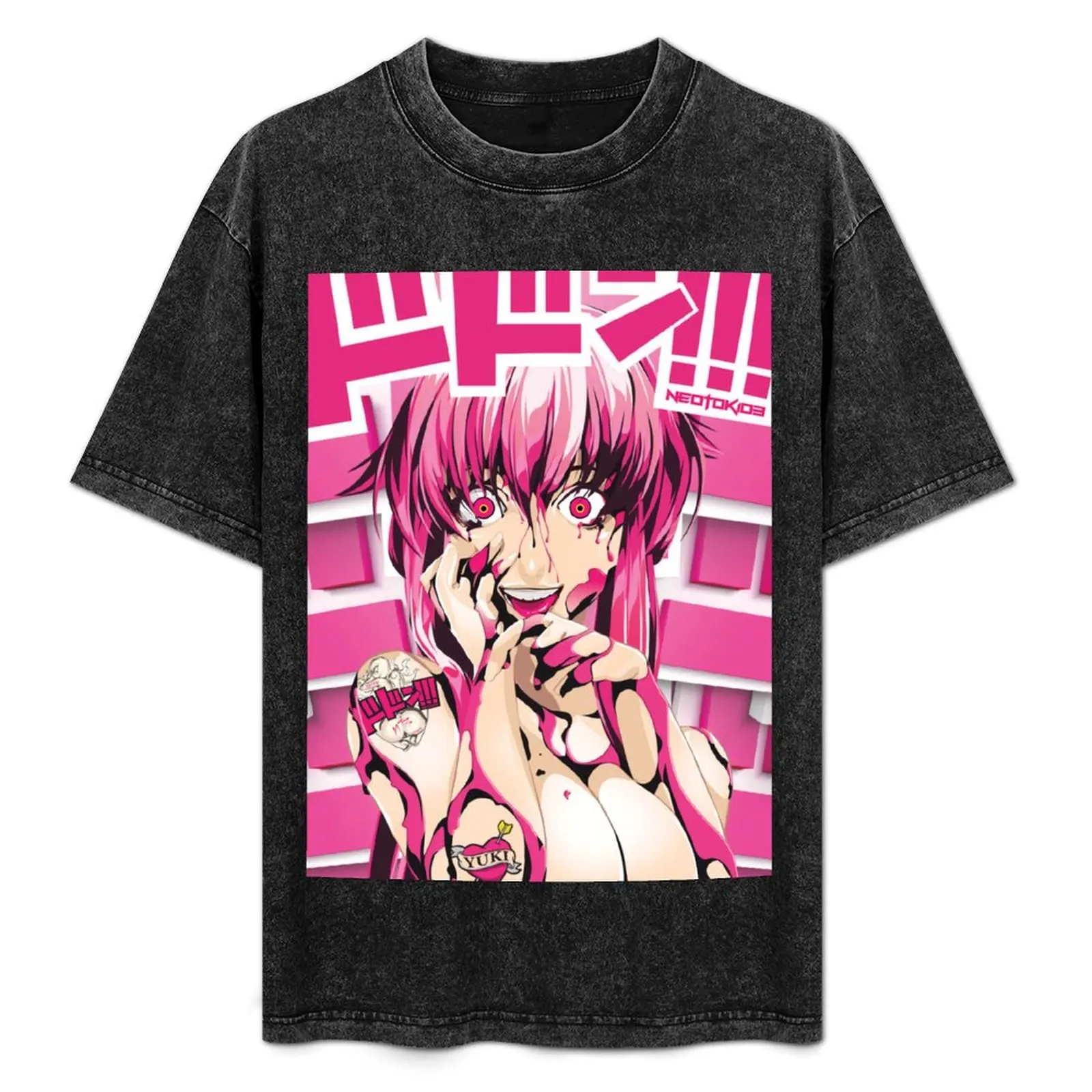 

Kopie von Yuno Gasai – MY CRAZY YANDERE GIRLFRIEND ドドーン PNK T-Shirt Breathable Lightweight Summer Top