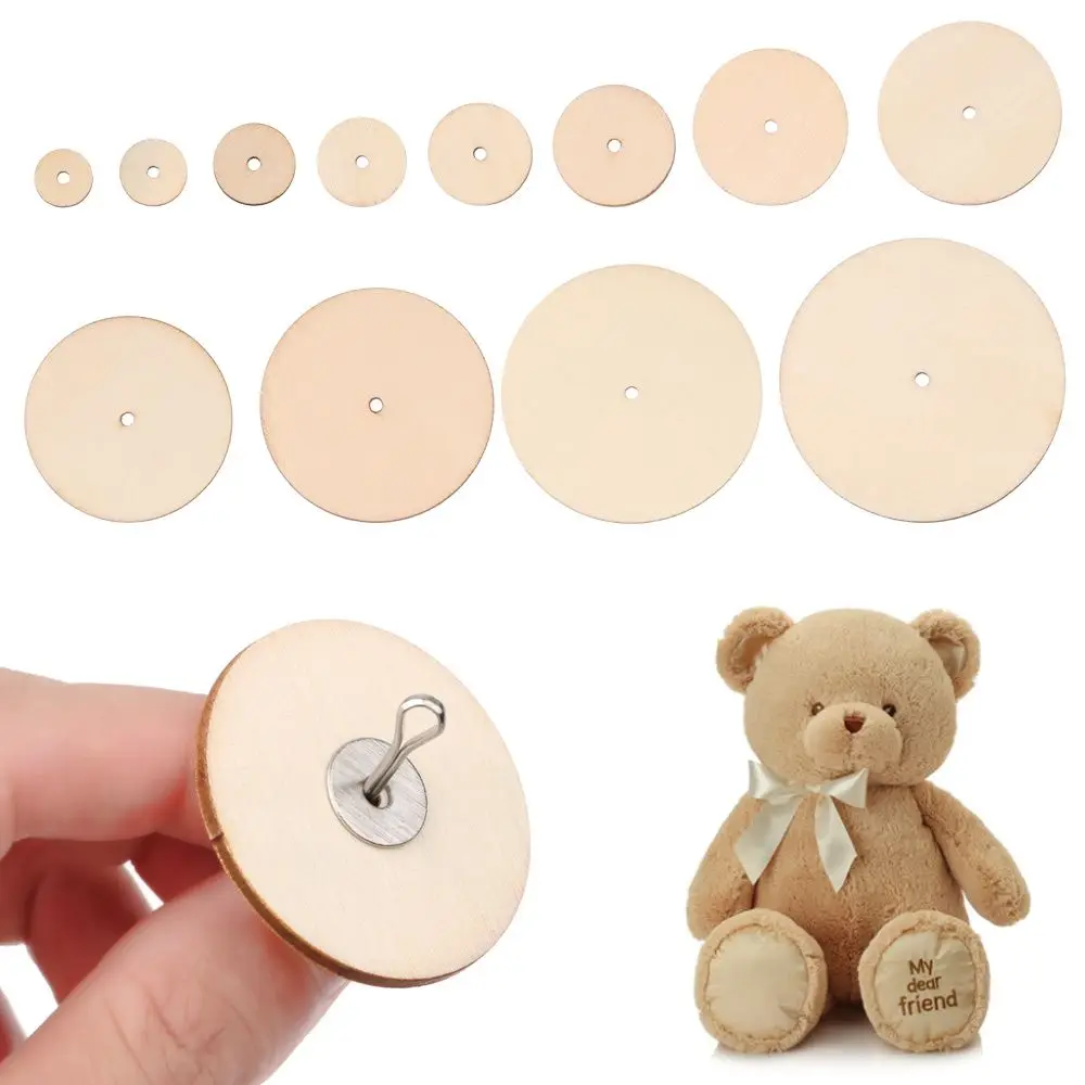 10Sets Wood Joints Connectors DIY Scrapbooking Manual Handicraft Accessory For Handmade Doll Craft Children Kids Toy