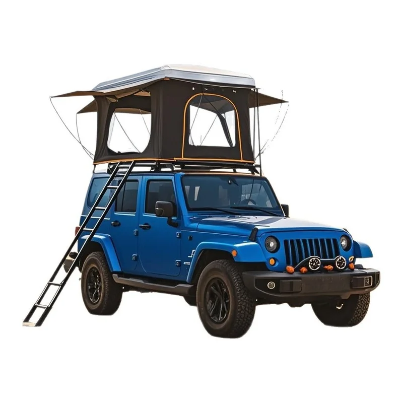 Sunshade Oxford Cloth One Bedroom Rooftop Tent, Automatic Quick Opening Alu Cab Tent For Two People Vehicle Camping