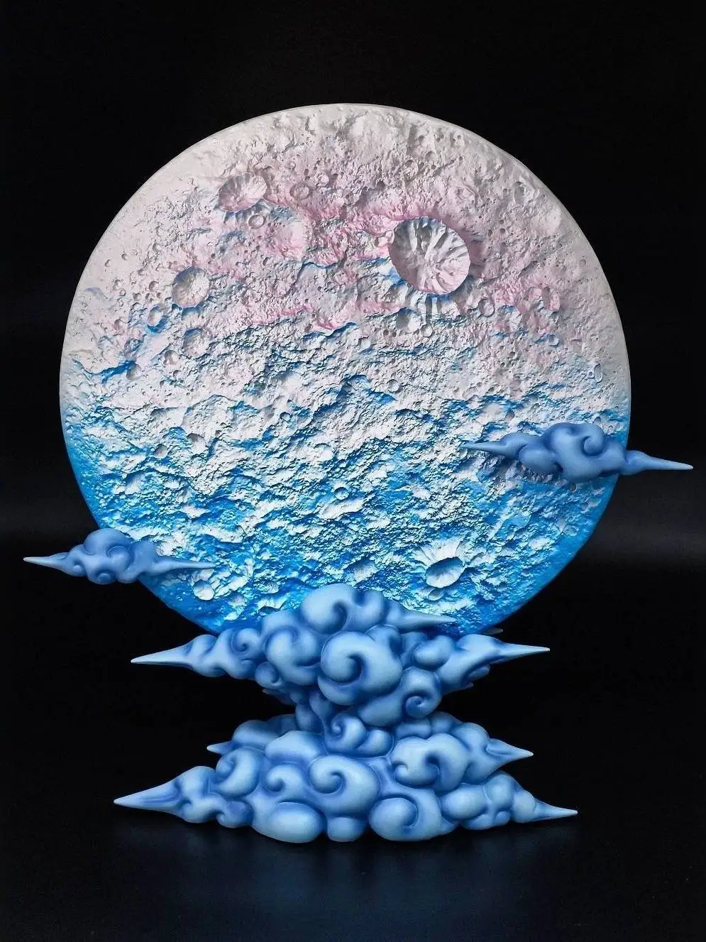 Luminous Moon Background Anime Figure Collectible PVC Statue Tower Desk Toy Gift Glowing Moon Series /6 Scale Collectables