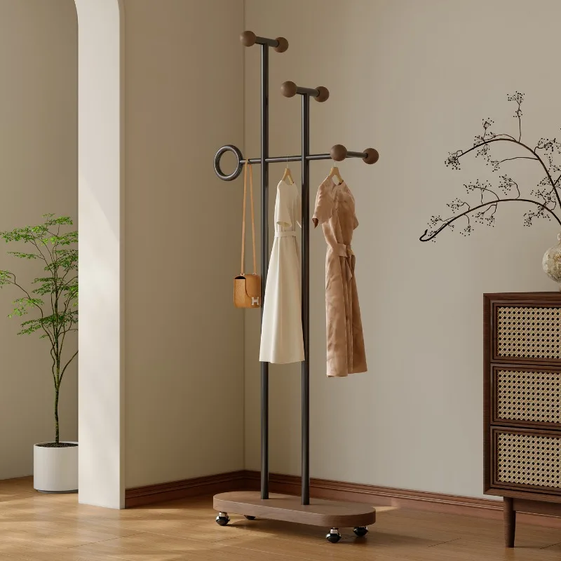 

Wooden Standing Coat Racks Clothes Organizer Open Luxury Minimalist Living Room Coat Racks Hanging Perchero Trendy Furniture
