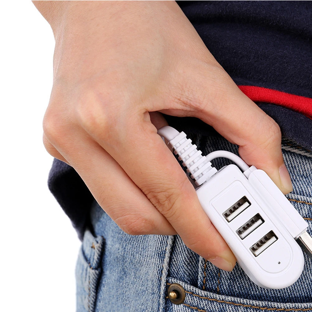 

3 Usb Multifunctional Hub Extension Line Multi-port 3A Charging Cord 3usb Travel