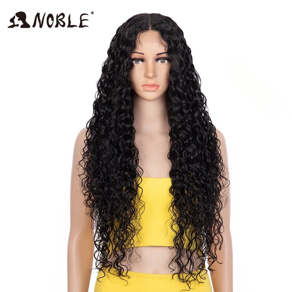 Edle synthetische Lace-Front-Perücke, 30 Zoll lange, lockige Haarperücke, Lace-Front-Afro-Perücke mit krausen Locken für Damen, Lace-Front-Perücke – Detail 2