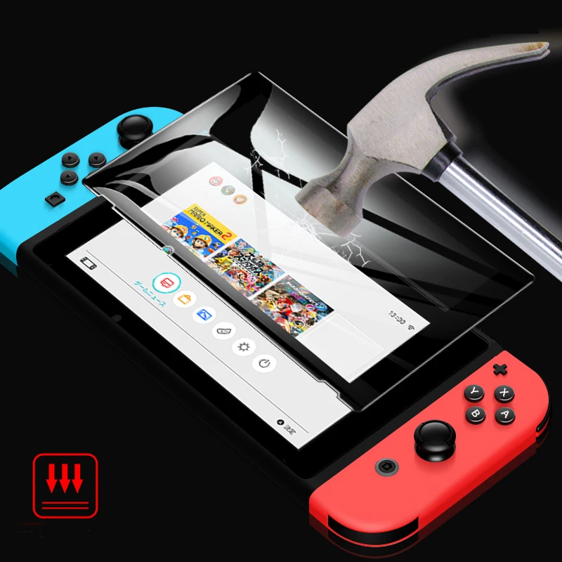 Защитная пленка из закаленного стекла, Защитная пленка для Nintendo Switch Lite, Защитная пленка для сенсорного экрана, аксессуары