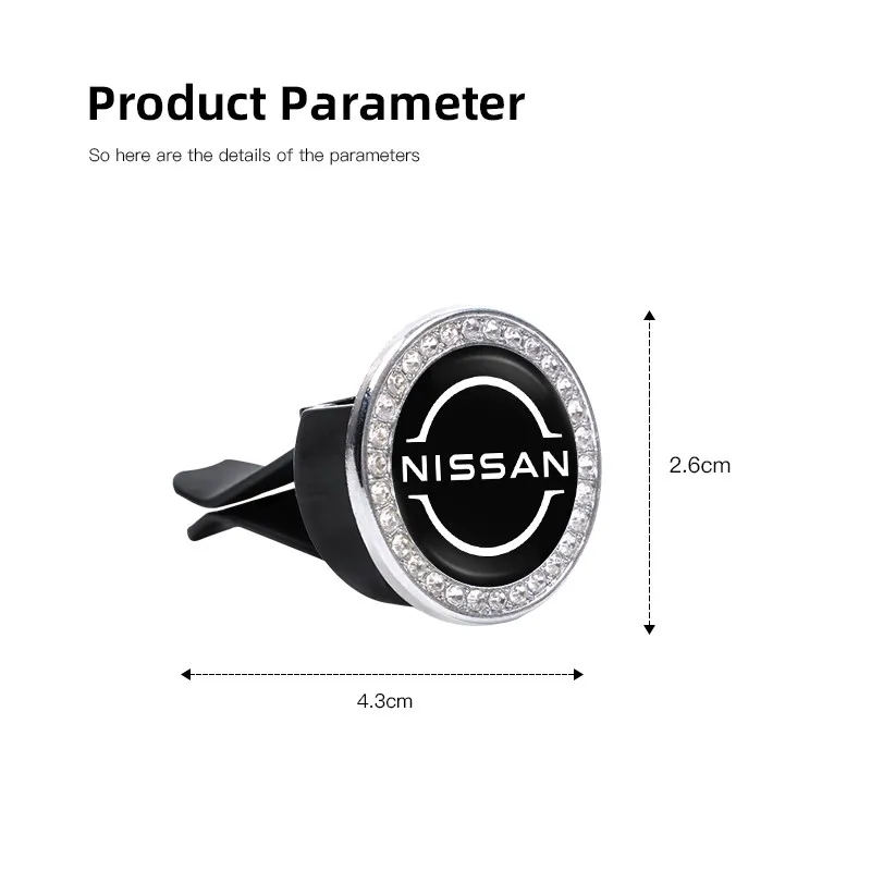 معطر سيارة الصلبة العطور مكيف الهواء تنفيس جبل كليب لنيسان قاشقاي جوك بولسار سنترا ألتيما باترول ميكرا روج