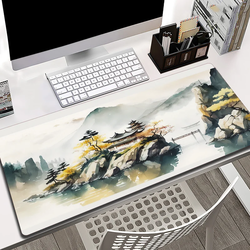 80x40 Large Size Landscape Mouse Pad Notebook Keyboard Waterproof Non-slip Table Desk Mat Gaming Accessories Art Mousepad Carpet