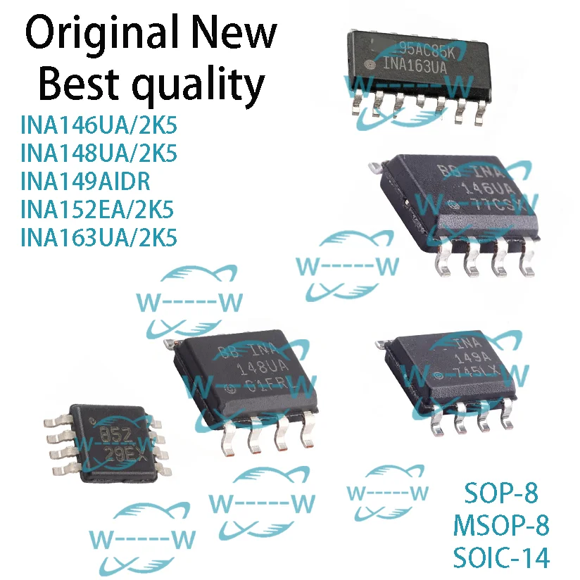 (5-30 PCS) INA146UA/2K5 INA148UA/2K5 INA149AIDR INA152EA/2K5 INA163UA/2K5 INA146UA INA148UA INA149A B5Z INA163UA IC CHIP