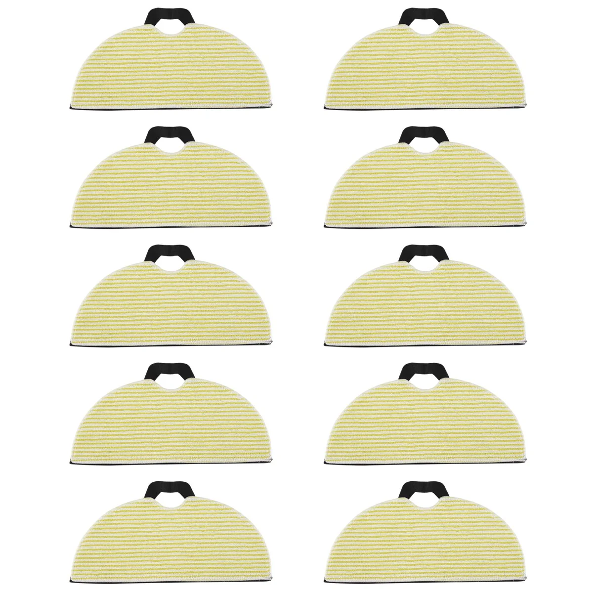 منصات مسح المايكروفايبر من AIUltra ، مكنسة روبوت ، أرقام طراز ، سمك القرش RV2610WA ، منظمة العفو الدولية ، 10 عبوات ، أصفر ورمادي