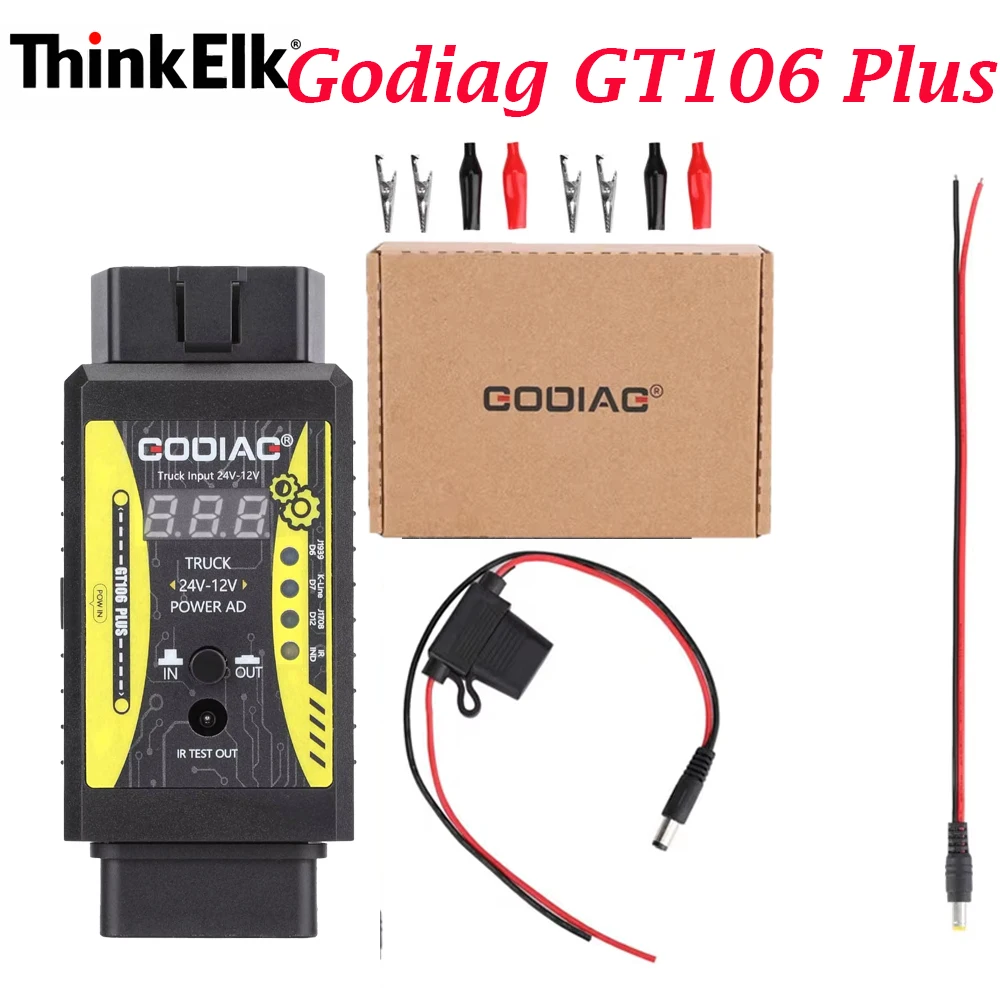 Godiag GT106 Plus Heavy Truck Power Module Converter FOR Heavy Truck Diagnostic Interface from 24v to 12v