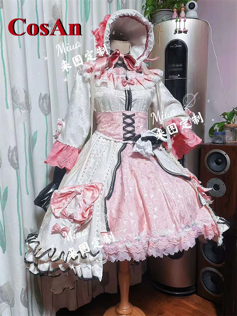 CosAn-Disfraz de Arknights Eyjafjalla, dulce y hermoso vestido de Lolita, ropa de juego de rol para fiesta de actividades