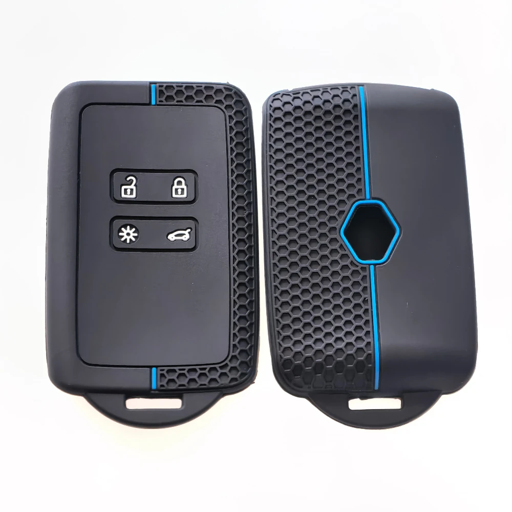 4 أزرار سيليكون غطاء مفتاح السيارة ل داسيا لوجان 3 لرينو كابتور زوي اسبيس 5 كليو ميجان 4 أركان مفتاح حامل قذيفة
