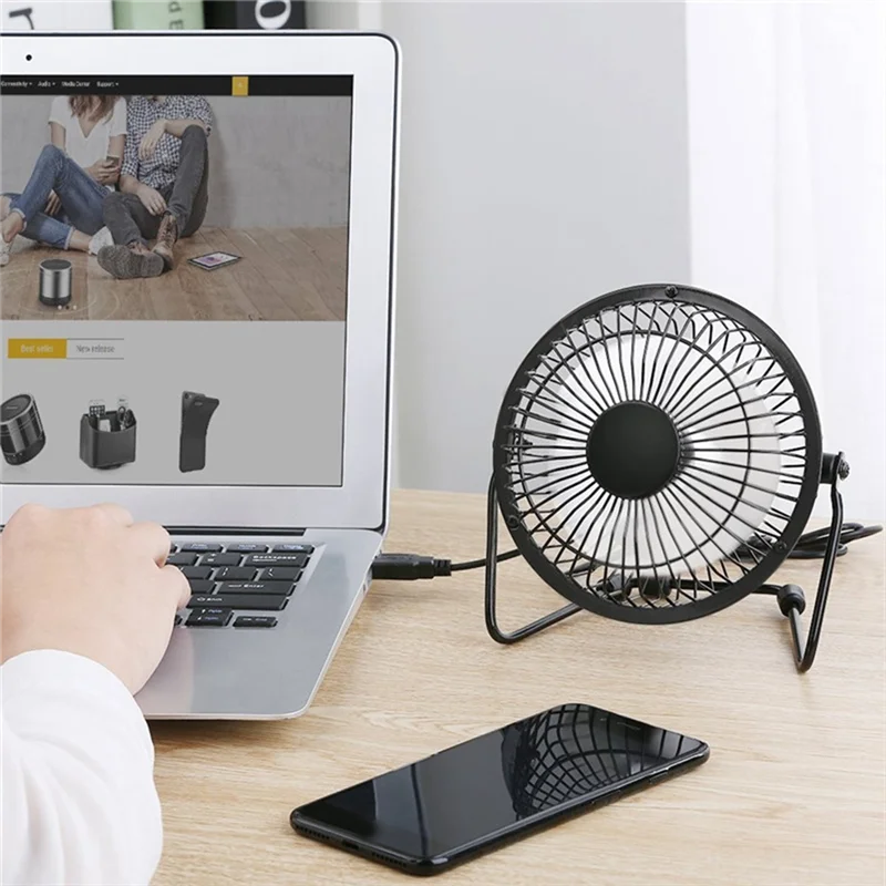 Miniventilador portátil alimentado por Panel Solar, 5W, 4 pulgadas, para invernadero, oficina y exterior