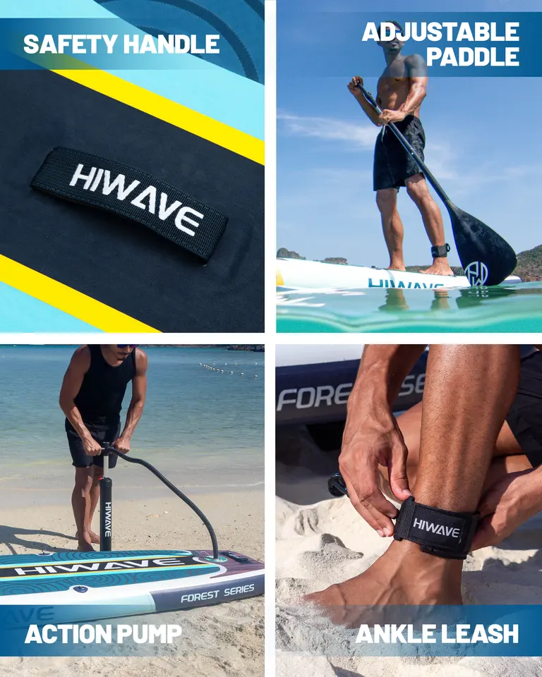 HIWAVE 防水インフレータブルパドル Sup ボード大人の立ちスタイル水生