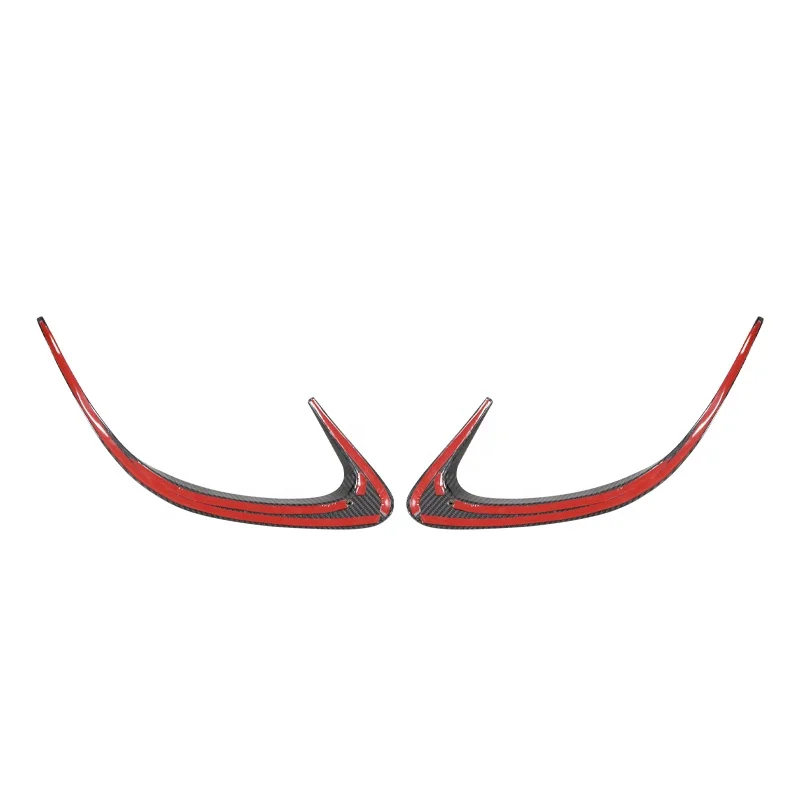 For New W257 CLS Class 300 350 450 CLS53 Carbon Fiber Rear Bumper Lip for Splitter Finss for Self-adhesive