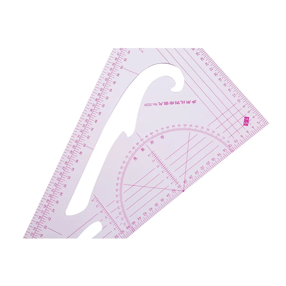 Tailor Patchwork Sewing Triangle Ruler Clothing Drawing Plate Making Tool Straightedge Measurement Metric Bendable Dressmaking