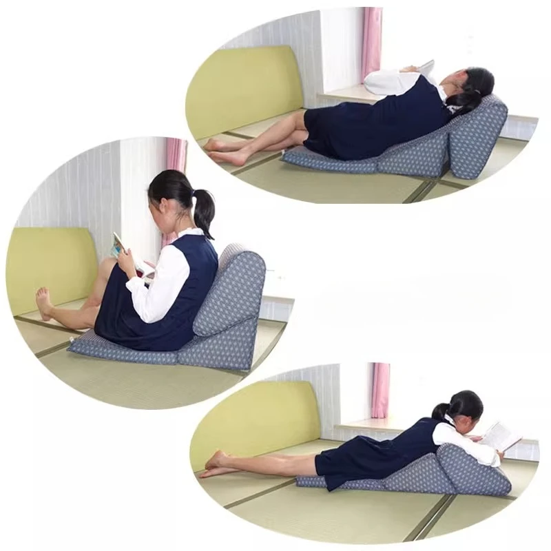 MultiPurpose Tatami Chair Foldable Floor Sofa with Rush Grass Mat Japanese Style Lazy Lounge Seat Summer Recliner Bedroom Accent
