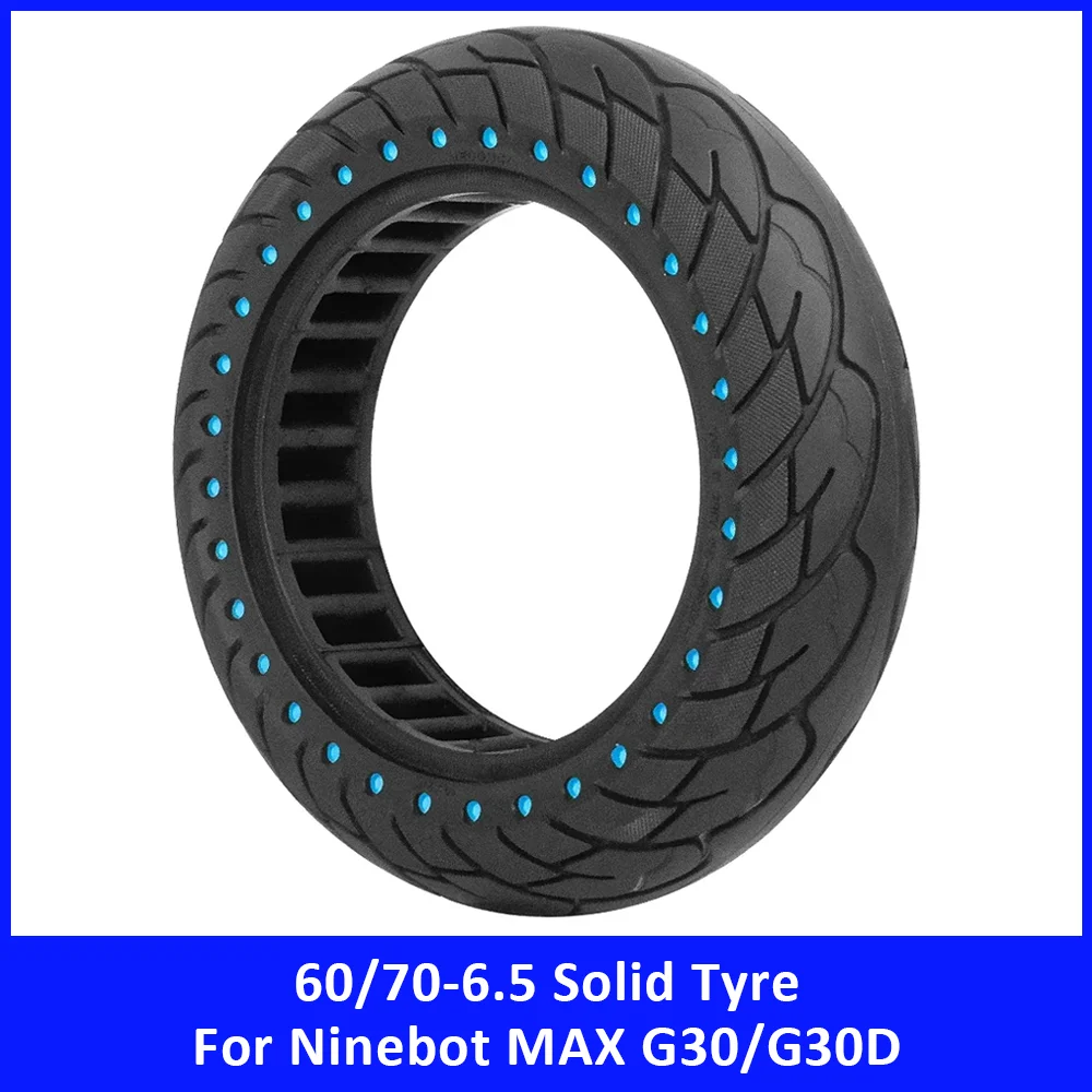 

10Inch 60/70-6.5 Explosion-proof Solid Tyre for Ninebot Max G30 G30D Electric Scooter Accessories 10x2.50 Durable Tubeless Tires