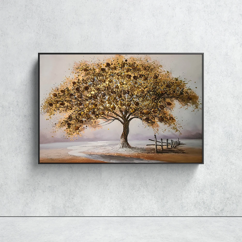 Abstract Gold Tree …