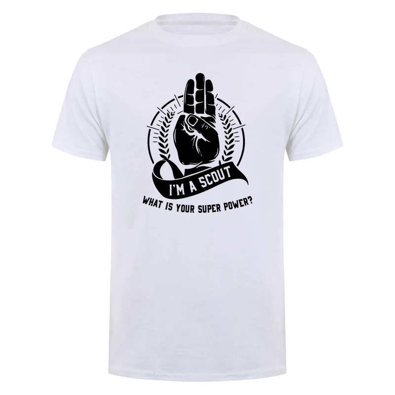 Funny Im A Scout What Is Your Superpower T-Shirt Graphic Cotton Streetwear Tops Short Sleeve Scouting Gifts Summer Tshirt DY-438