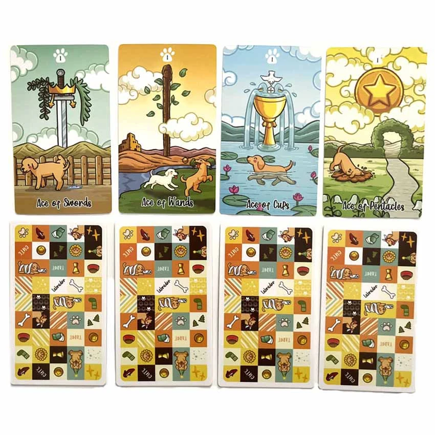 Labadorável tarot set, 12x7cm, 78 peças